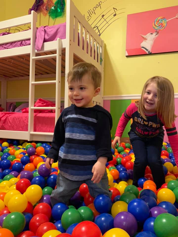 Ballpit room near Orlando at an AirBnb style vacation home rental